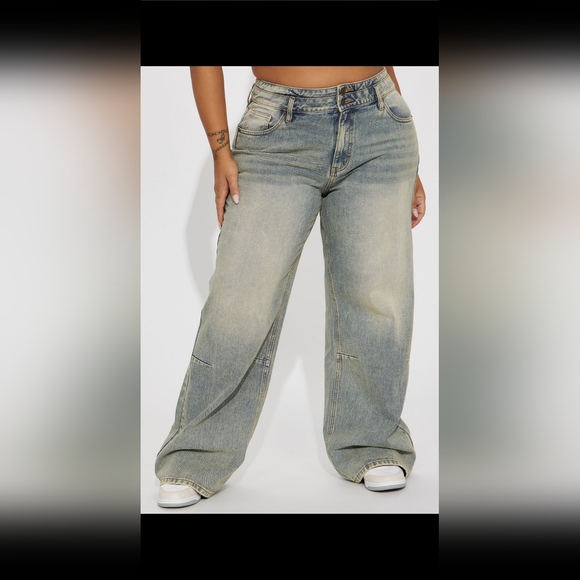 Artesia Tinted Baggy Jeans - Picture 1 of 5